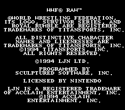 WWF Raw (Europe) demo