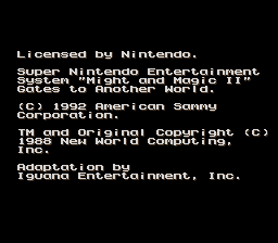 Might and Magic II (USA) (Proto) demo