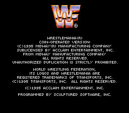 WWF WrestleMania - The Arcade Game (Japan) (En) demo