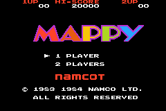 Famicom Mini 08 - Mappy (Japan) (En) demo