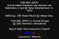 Tom and Jerry in Infurnal Escape (USA) demo