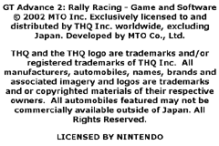 GT Advance 2 - Rally Racing (Europe) demo