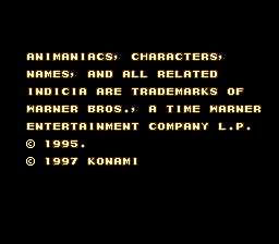 Animaniacs (Japan) demo