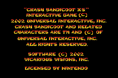 Crash Bandicoot XS (Europe) (En,Fr,De,Es,It,Nl) demo