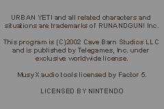 Urban Yeti! (USA, Europe) demo