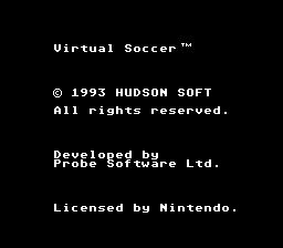 Virtual Soccer (Europe) demo