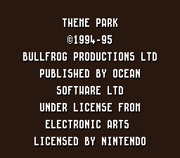 Theme Park (Europe) (En,Fr,De) demo