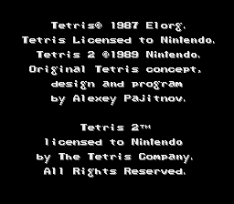 Tetris 2 (USA) (Rev 1) demo