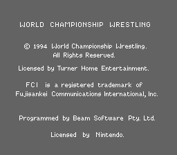 WCW Super Brawl Wrestling (USA) demo