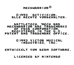 MechWarrior (Germany) demo