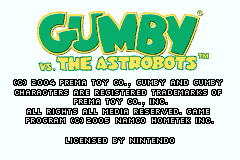 Gumby vs. the Astrobots (USA) demo