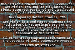 Mat Hoffman's Pro BMX 2 (USA, Europe) demo
