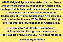Cabbage Patch Kids - The Patch Puppy Rescue (Europe) demo