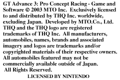 GT Advance 3 - Pro Concept Racing (Europe) demo
