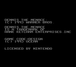 Dennis the Menace (USA) demo