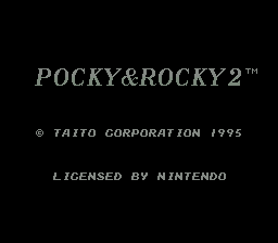 Pocky & Rocky 2 (Europe) demo