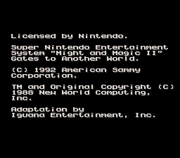 Might and Magic II (USA) (Proto) demo