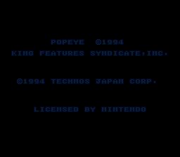 Popeye - Ijiwaru Majo Sea Hag no Maki (Japan) demo