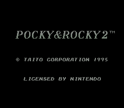 Pocky & Rocky 2 (Europe) demo