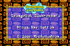 SpongeBob SquarePants - SuperSponge (USA, Europe) (Beta) (2001-06-06) (11-34) demo