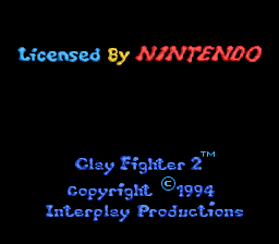 Clay Fighter 2 - Judgment Clay (Europe) demo