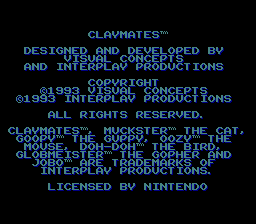 Claymates (USA) demo
