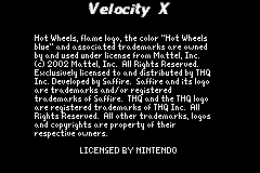 Hot Wheels - Velocity X (Europe) demo