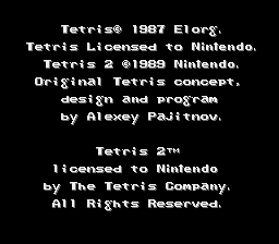 Tetris 2 (USA) (Rev 1) demo